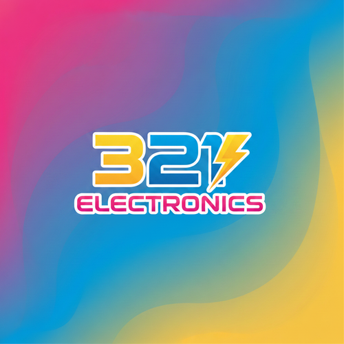 321 Electronics Logo Option 4